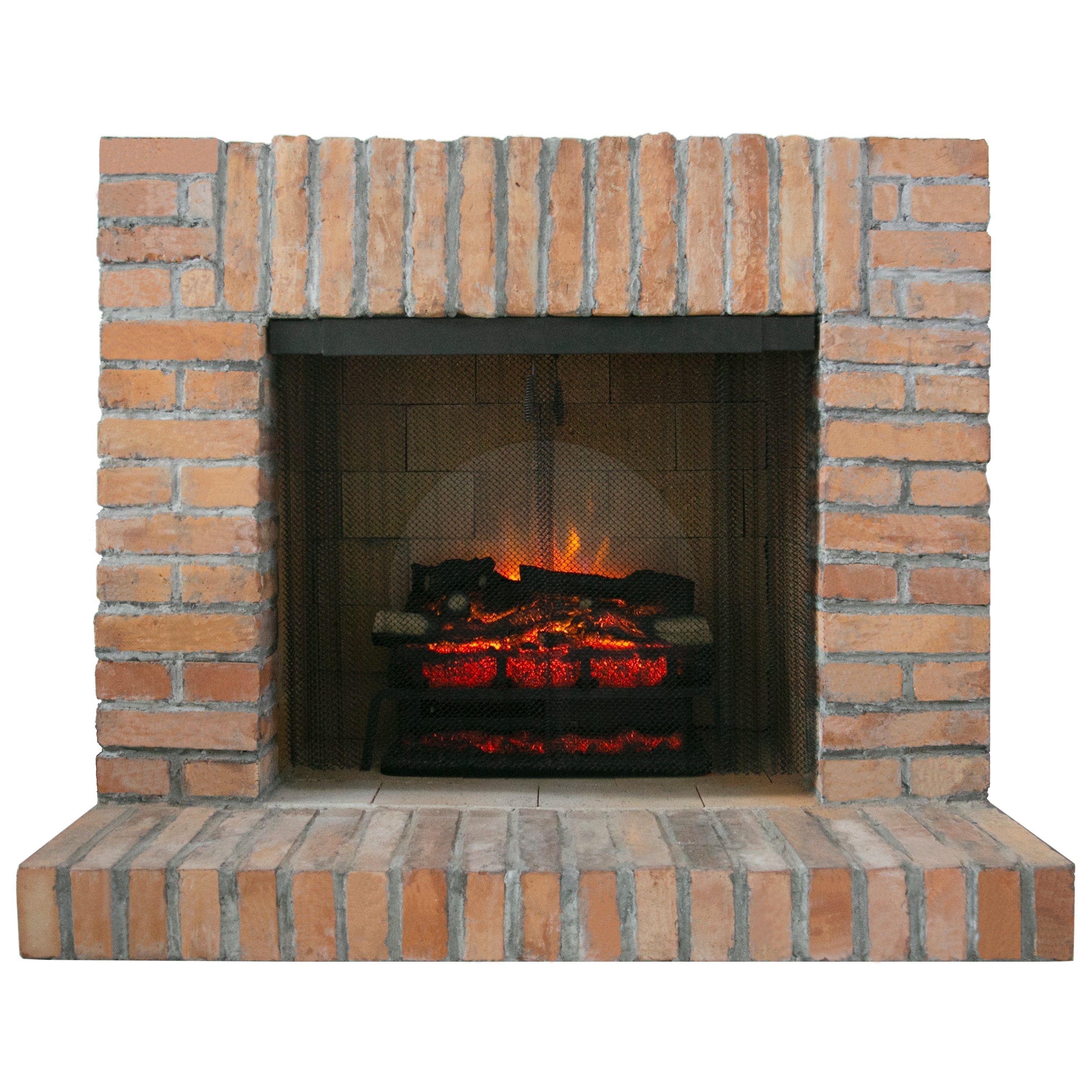 LegendFlame® Fireplace Mesh Screen Curtain 26” High, Two 24 Wide